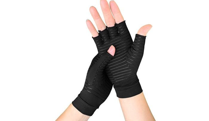 copper compression gloves.